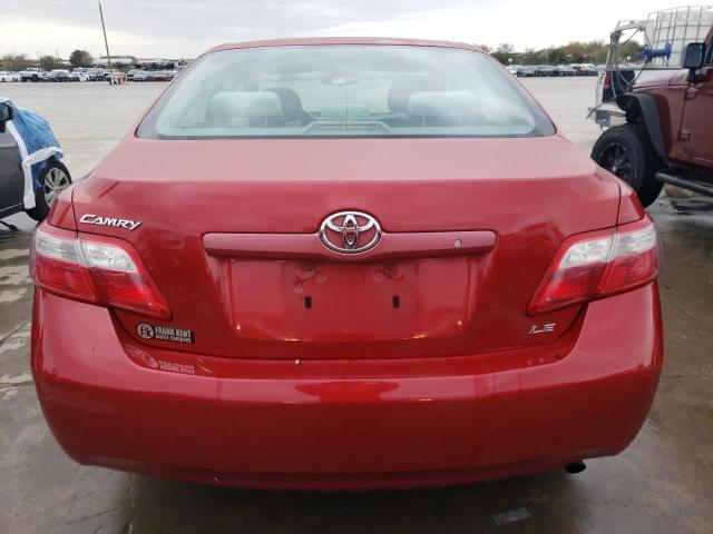 JTNBE46K873047811 - 2007 TOYOTA CAMRY CE RED photo 6