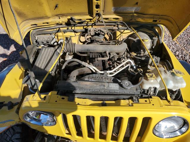 1J4FA69SX4P704678 - 2004 JEEP WRANGLER / RUBICON YELLOW photo 11