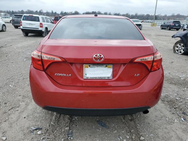 2T1BURHE0HC788863 - 2017 TOYOTA COROLLA L RED photo 6