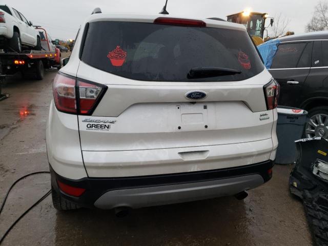 1FMCU0HD6JUB06452 - 2018 FORD ESCAPE SEL WHITE photo 6