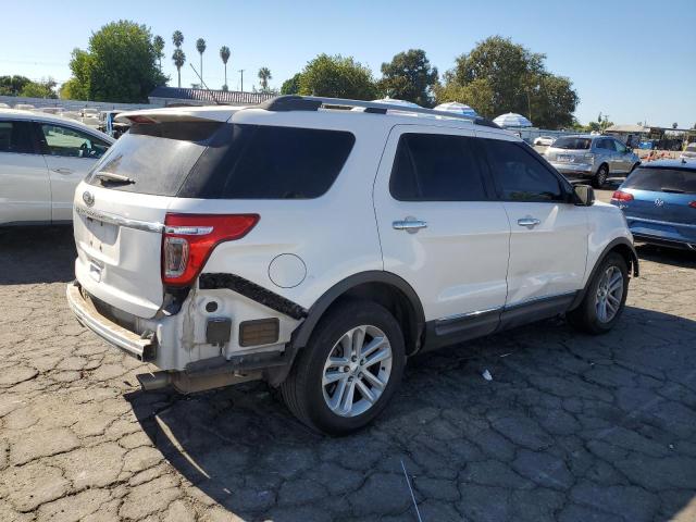 1FM5K7D80DGC49352 - 2013 FORD EXPLORER XLT WHITE photo 3