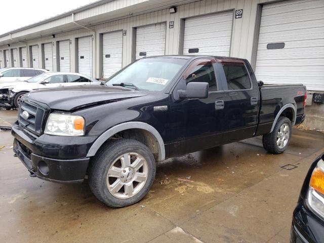 1FTPW14V18FB27857 - 2008 FORD F150 SUPERCREW BLACK photo 1