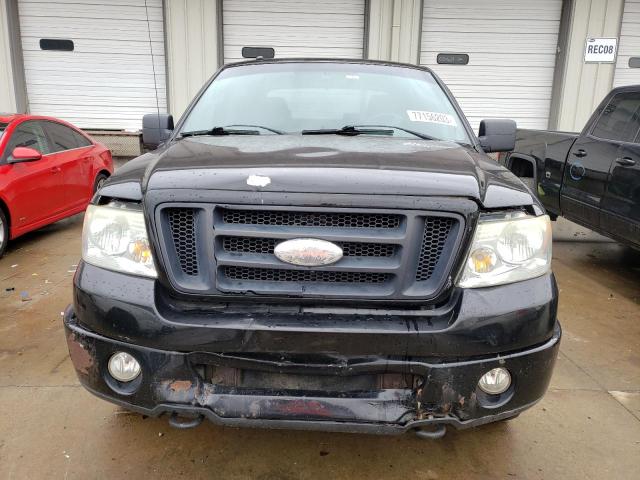 1FTPW14V18FB27857 - 2008 FORD F150 SUPERCREW BLACK photo 5