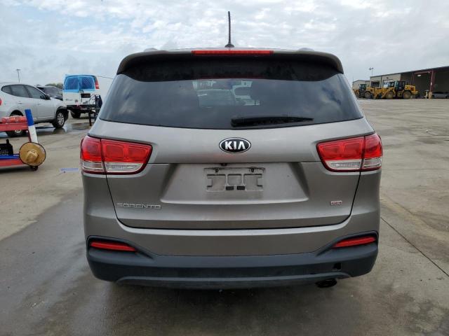 5XYPG4A38GG080906 - 2016 KIA SORENTO LX SILVER photo 6