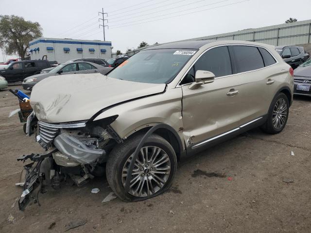 2LMPJ6LR6HBL49263 - 2017 LINCOLN MKX RESERVE Ոսկեգույն լուսանկար 1