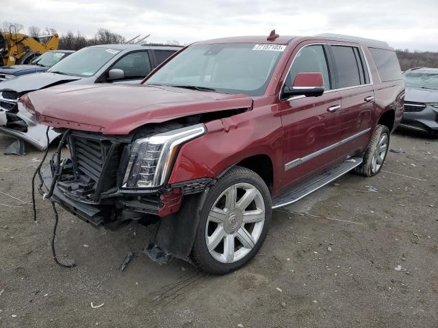 1GYS4HKJ8KR318359 - 2019 CADILLAC ESCALADE ESV LUXURY RED photo 1