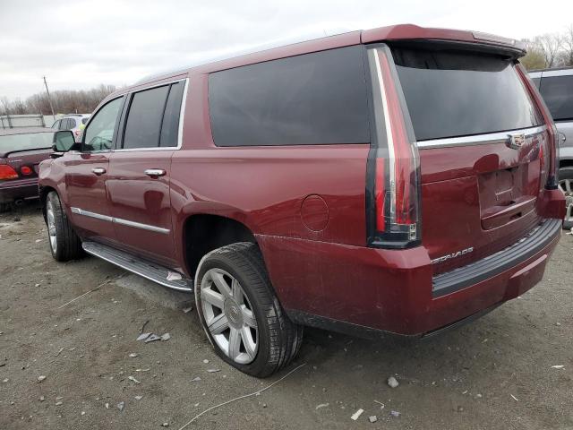1GYS4HKJ8KR318359 - 2019 CADILLAC ESCALADE ESV LUXURY RED photo 2