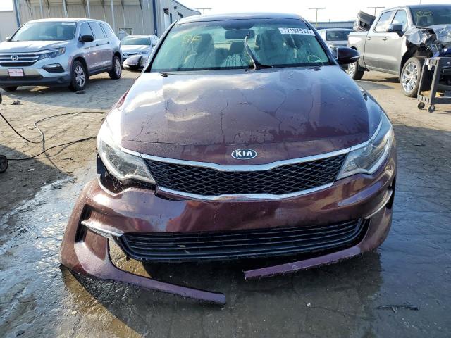 5XXGT4L3XGG112946 - 2016 KIA OPTIMA LX PURPLE photo 5