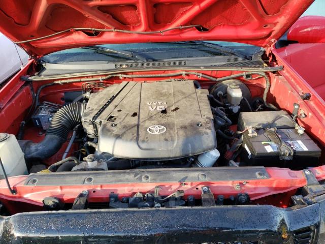 5TEUU42N78Z576847 - 2008 TOYOTA TACOMA ACCESS CAB წითელი ფოტო 11
