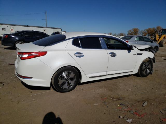 KNAGM4AD0D5060071 - 2013 KIA OPTIMA HYBRID WHITE photo 3