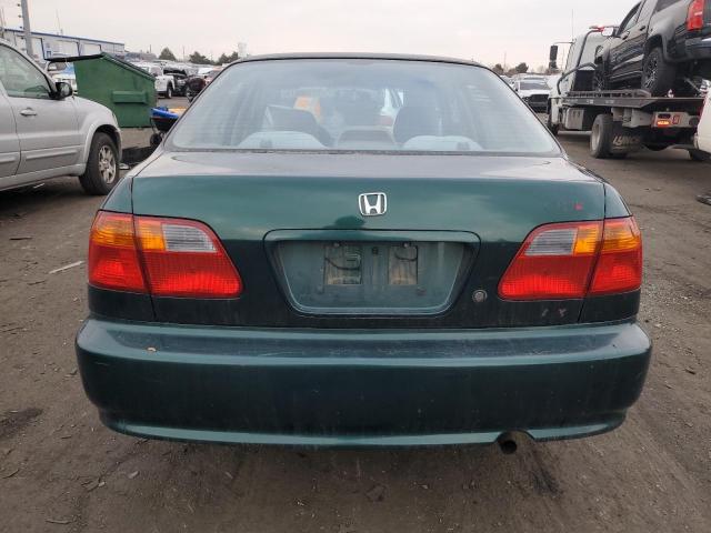 2HGEJ6613YH538349 - 2000 HONDA CIVIC BASE GREEN photo 6