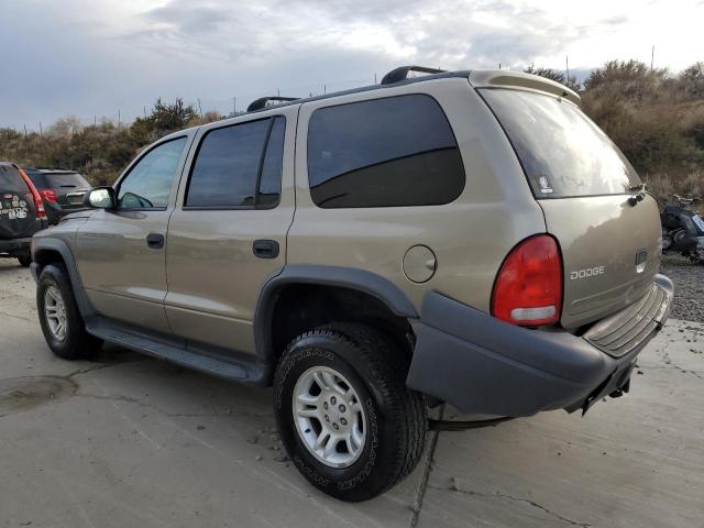 1D4HS38N43F591792 - 2003 DODGE DURANGO SPORT TAN photo 2