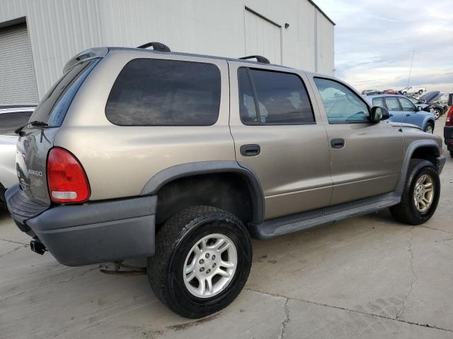 1D4HS38N43F591792 - 2003 DODGE DURANGO SPORT TAN photo 3