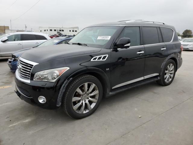 JN8AZ2NF1E9555579 - 2014 INFINITI QX80 BLACK photo 1