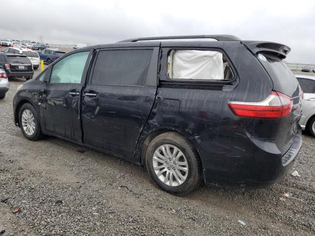 5TDYZ3DC4HS850446 - 2017 TOYOTA SIENNA XLE BLACK photo 2