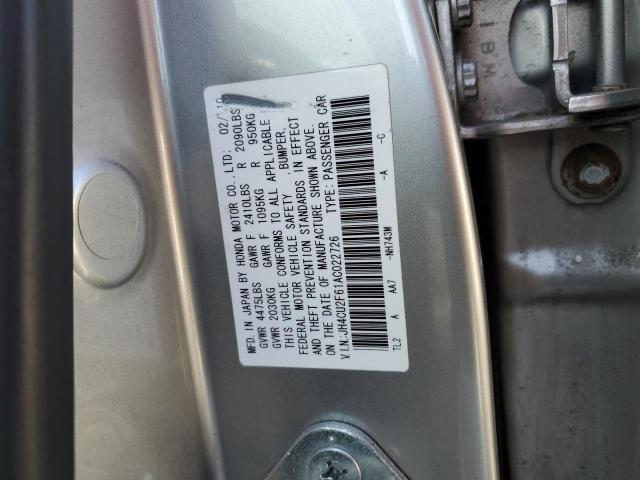 JH4CU2F61AC022726 - 2010 ACURA TSX SILVER photo 13