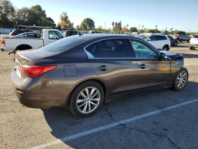 JN1BV7AP6FM346458 - 2015 INFINITI Q50 BASE BROWN photo 3