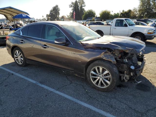 JN1BV7AP6FM346458 - 2015 INFINITI Q50 BASE BROWN photo 4