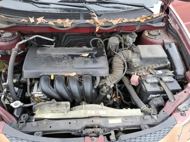 5Y2SL62874Z459081 - 2004 PONTIAC VIBE BURGUNDY photo 12