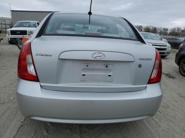 KMHCN4AC1BU604601 - 2011 HYUNDAI ACCENT GLS SILVER photo 6