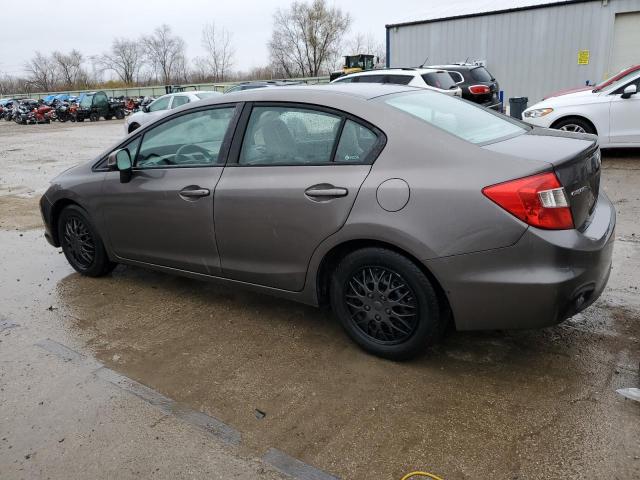 19XFB2F59CE084978 - 2012 HONDA CIVIC LX GRAY photo 2