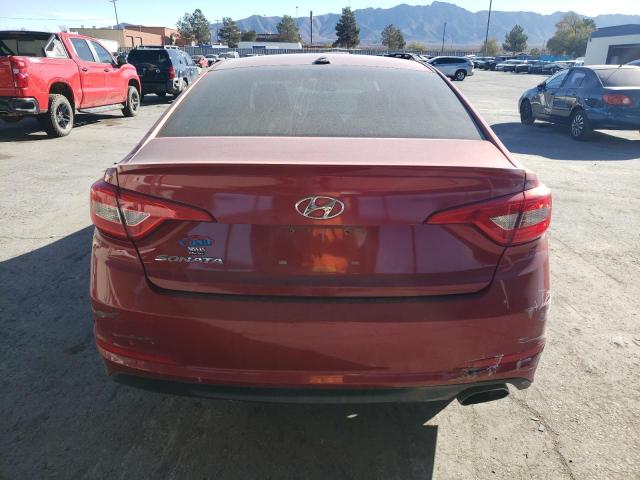 5NPE24AF6HH477640 - 2017 HYUNDAI SONATA SE RED photo 6