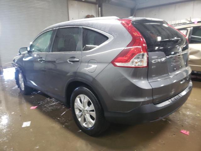 2HKRM4H72EH648342 - 2014 HONDA CR-V EXL GRAY photo 2