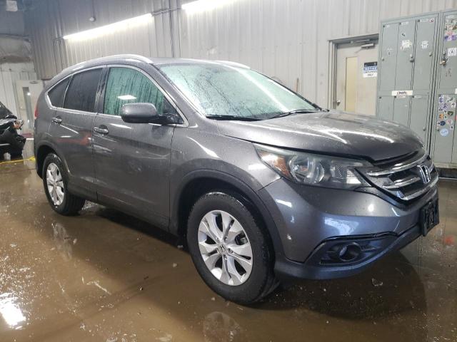 2HKRM4H72EH648342 - 2014 HONDA CR-V EXL GRAY photo 4