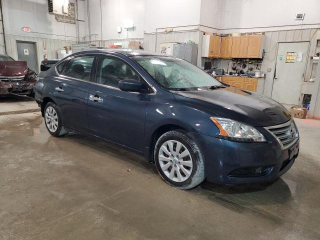 3N1AB7AP1DL622007 - 2013 NISSAN SENTRA S BLUE photo 4