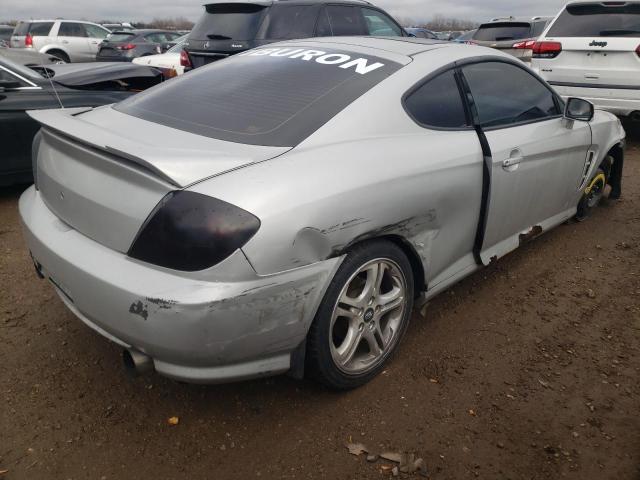 KMHHM65D85U181575 - 2005 HYUNDAI TIBURON SILVER photo 3