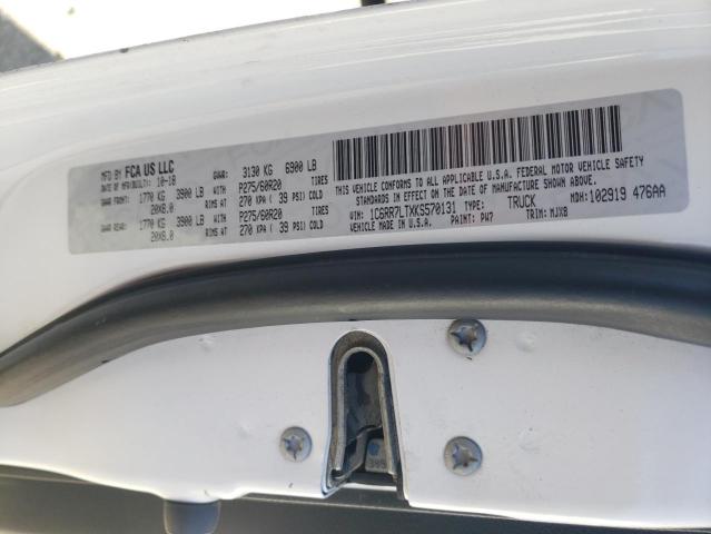 1C6RR7LTXKS570131 - 2019 RAM 1500 CLASS SLT 白色 照片 12