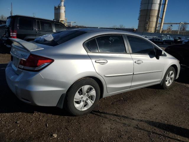 19XFB2F52EE011308 - 2014 HONDA CIVIC LX SILVER photo 3