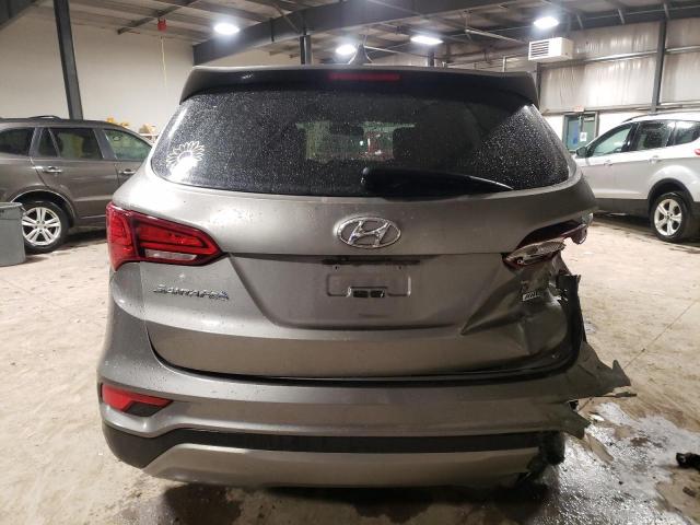 5XYZTDLB8HG395215 - 2017 HYUNDAI SANTA FE S GRAY photo 6