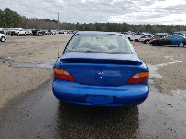 KMHJF24M2TU301471 - 1996 HYUNDAI ELANTRA BASE BLUE photo 6