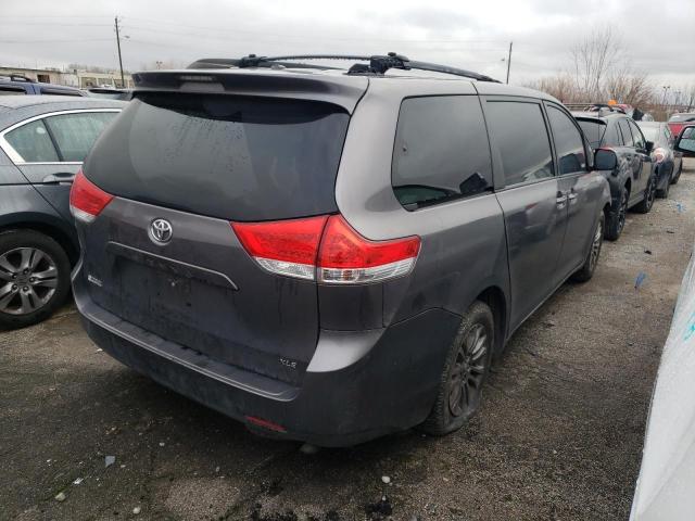 5TDYK3DC1ES468343 - 2014 TOYOTA SIENNA XLE CHARCOAL photo 3