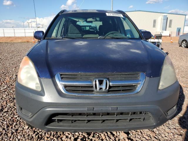 JHLRD78803C011861 - 2003 HONDA CR-V EX BLUE photo 5