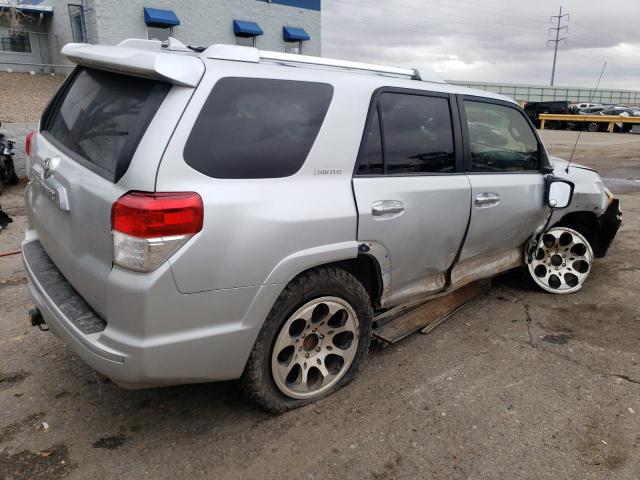 JTEBU5JR4A5012451 - 2010 TOYOTA 4RUNNER SR5 SILVER photo 3