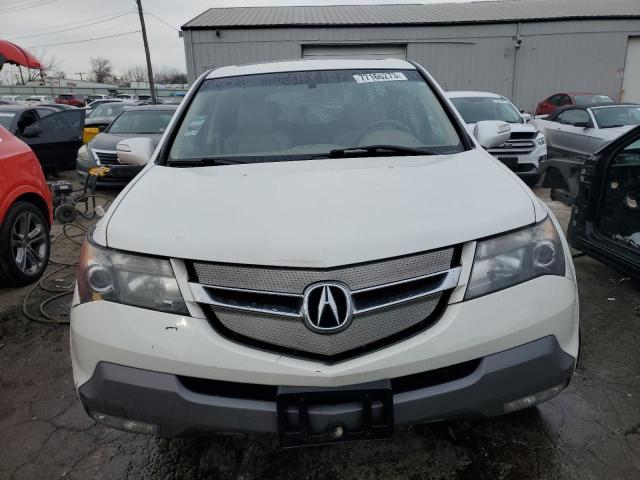 2HNYD28227H539132 - 2007 ACURA MDX WHITE photo 5