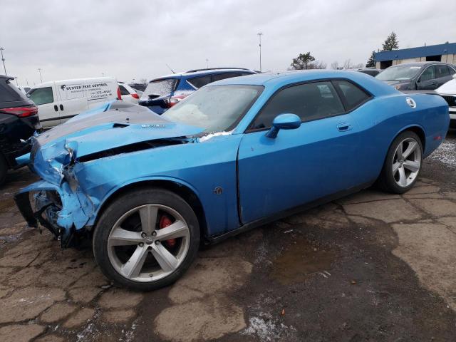 2B3CJ7DW3AH142276 - 2010 DODGE CHALLENGER SRT-8 BLUE photo 1