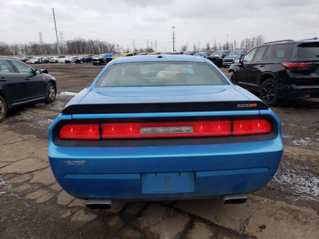 2B3CJ7DW3AH142276 - 2010 DODGE CHALLENGER SRT-8 BLUE photo 6