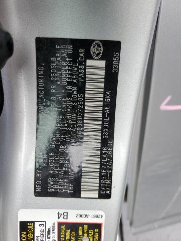 4T1BK36B38U272605 - 2008 TOYOTA AVALON XL SILVER photo 12