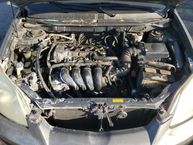 2T1KR32E25C412555 - 2005 TOYOTA COROLLA MA XR GRAY photo 11