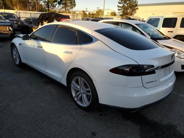 5YJSA1H17EFP48696 - 2014 TESLA MODEL S WHITE photo 2