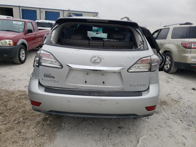 2T2ZK1BA3AC034806 - 2010 LEXUS RX 350 SILVER photo 6