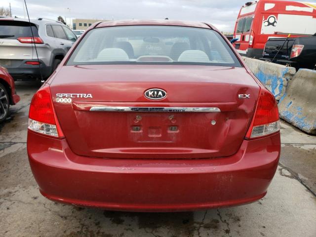 KNAFE221895655114 - 2009 KIA SPECTRA EX BURGUNDY photo 6