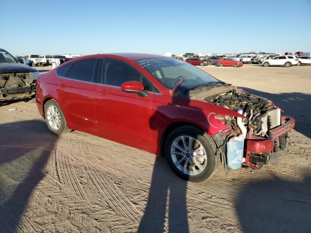 3FA6P0HD2LR111284 - 2020 FORD FUSION SE RED photo 4