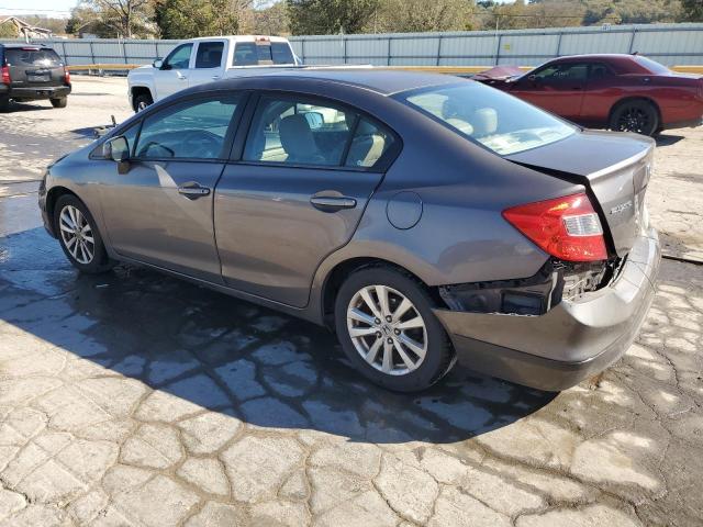 19XFB2F99CE344749 - 2012 HONDA CIVIC EXL ნაცრისფერი ფოტო 2