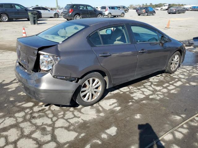 19XFB2F99CE344749 - 2012 HONDA CIVIC EXL ნაცრისფერი ფოტო 3