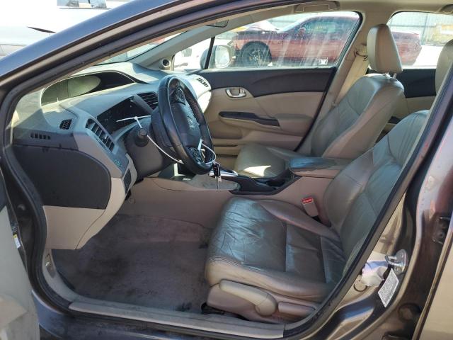 19XFB2F99CE344749 - 2012 HONDA CIVIC EXL ნაცრისფერი ფოტო 7