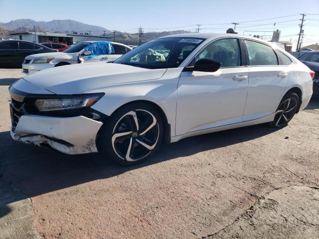 1HGCV1F32MA082868 - 2021 HONDA ACCORD SPORT WHITE photo 1